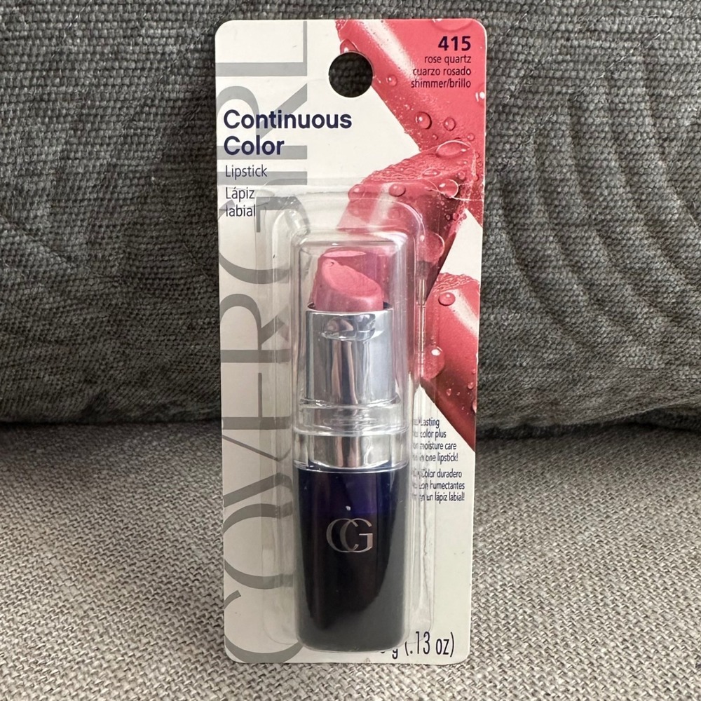 Vintage COVERGIRL Continuous Color Lipstick Rose Quartz 415 Long Wear Disc.‎
